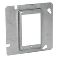 Sobretapa Cuadrada Galvanizada de 4 11-16", realce de 1/2".