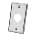 Placa de Pared IndustrialNet?, Para 1 Conector Industrial, de Acero Inoxidable