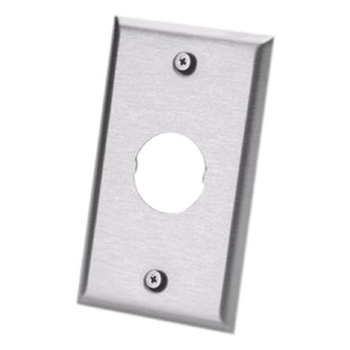 Placa de Pared IndustrialNet?, Para 1 Conector Industrial, de Acero Inoxidable