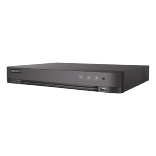 DVR 16 Canales TURBOHD + 8 Canales IP / 5 Megapixel Lite - 3K Lite / Salida Independiente HDMI - VGA / Audio de Dos Vías por Coaxitron / Reconocimiento Facial / ACUSENSE (Evita falsas alarmas) / 1 Bahía de Disco Duro / Salida de Video en Fu