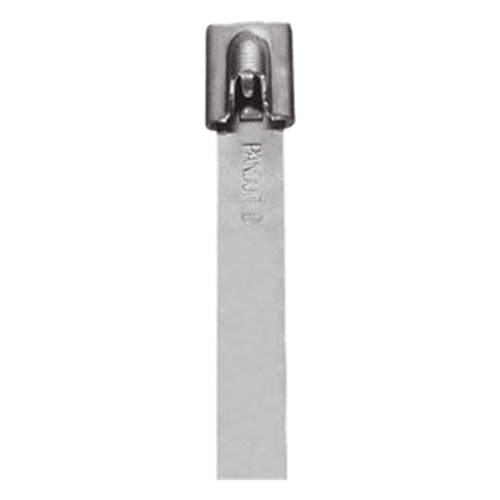 Cincho StrongHold de Acero Inoxidable Tipo 304, 362mm largo x 7.9 mm ancho, Color Metálico, Paquete de 50pz