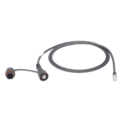 Patch Cord Cat6A IndustrialNet, Blindado S/FTP, Con Plug Industrial y Tapa en Un Extremo, 2 Metros (6.56 Pies)