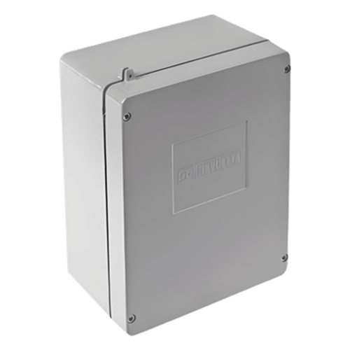 Caja de Unión de Aluminio sin orificios para interiores y exteriores.