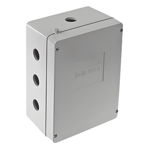 Caja de Unión de Aluminio con 5 salidas de 7/8" / 1 Izq_1 Der_3 Abajo.