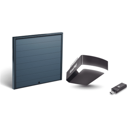 KIT COMPLETO Incluye /Puerta D/ Garage / APDOORL 10x8 Pies / Lisa Linea Central / Insulada / Interfase ACCESSWIFI / Motor FS1000M / 1/2HP / Fuerte/Silencioso/Luz LED/Motor DC .