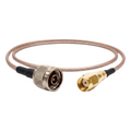 Jumper de Alta Calidad para Telecomunicaciones, 60 cm (23.62 pulgadas) de Longitud, N-Macho / SMA-Macho-Inverso
