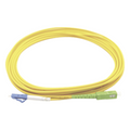 Jumper de Fibra Óptica Monomodo LC/UPC SC/APC Simplex, Color Amarillo 1 Metro (3.28 Pies)