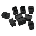 Bolsa con 25 Piezas de Protectores Anti-Polvo para Puerto SFP, Color Negro