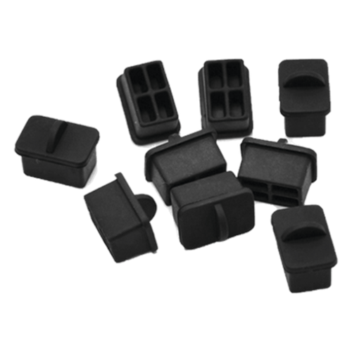 Bolsa con 25 Piezas de Protectores Anti-Polvo para Puerto SFP, Color Negro