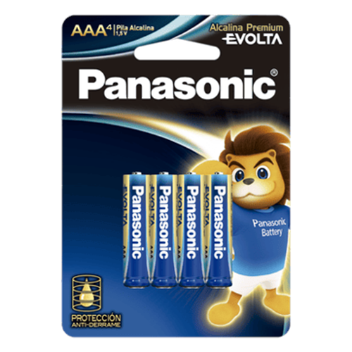 Batería Alcalina AAA 1.5V EVOLTA / No recargable / Paquete de 4 Baterías