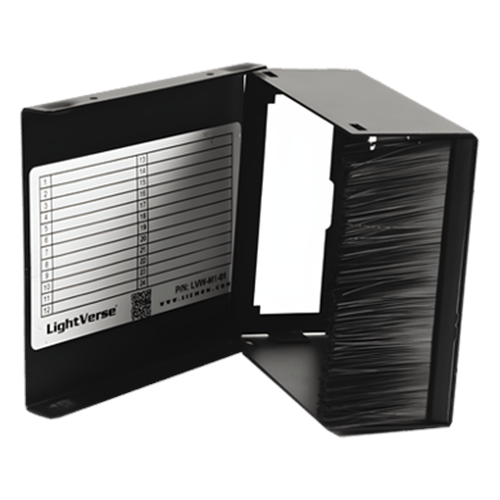FIBER, ENCLOSURE, LIGHTVERSE, WALL MOUNT, FIXED ACCESS, 1 OPENING, BLACK