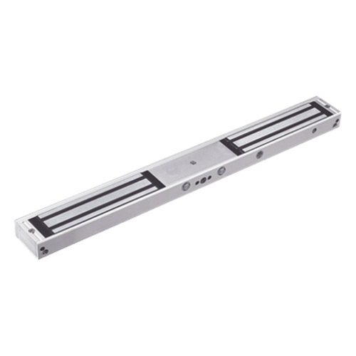 Chapa Magnética Doble para Aplicación en Puertas de Doble Hoja. 1200 lbs(x 2). LED indicador ultrabrillante