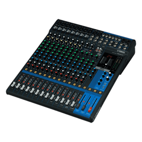 Mezcladora de Audio | 16 Canales | 10 Entradas de Micrófono | Entradas de Línea | Efectos | Interfaz USB