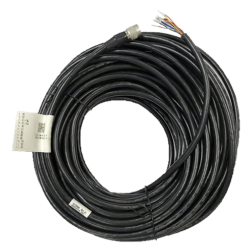 Cable de alimentación y E/S de 12 pines con conector P10 hembra a extremo abierto, 3 m, para cámaras industriales Hikrobot