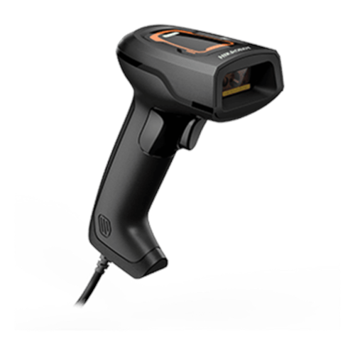 Lector de códigos de barras manual cableado 1D/2D, sensor 0.3 MP, IP42 y USB/RS-232, para manufactura, retail y logística