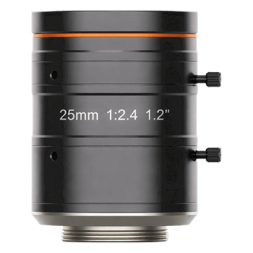 Lente FA de foco fijo para visión artificial de 25 mm / apertura F2.4 a F16 / 25 megapíxeles / círculo de imagen 1.2" / montura C