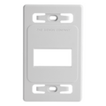 Placa de Pared Modular MAX, de 3 Salidas, Color Blanco, Versión Bulk (Sin Empaque Individual)