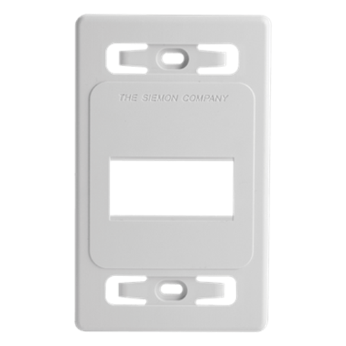 Placa de Pared Modular MAX, de 3 Salidas, Color Blanco, Versión Bulk (Sin Empaque Individual)