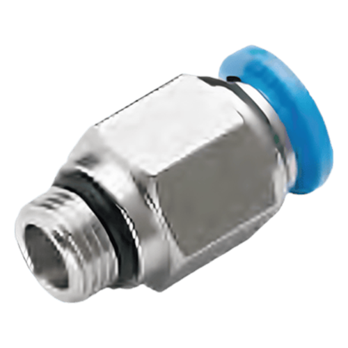 Conector Neumático Push-In / Tubo 8 mm / Rosca G1/4" con O-ring / Titan
