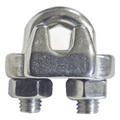 Nudo/ Perro/ Abrazadera Acero Forjado para Cable de 5/16", Acero Inoxidable.