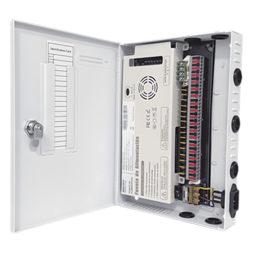 Fuente | 11-15 V | 18 canales | 20 A | Compatible con cámaras 4k | Alta tecnología en seguridad | Doble ventilador | Hasta 1.8 Amperes por Salida | Filtro de ruido por canal | Diseño de alta gama.