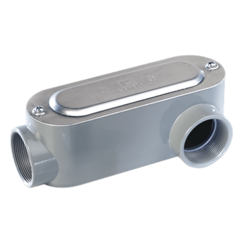 Caja Oval Roscada tipo LL de 3" larga (76.2 mm) / Incluye tapa y tornillos.