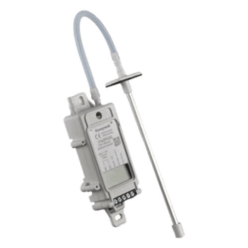 Transmisor de presión diferencial de aire para HVAC, universal, 4 rangos seleccionables 1 a 10 in WC, con sonda estática integrada o remota y display LCD