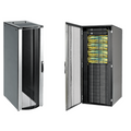 Gabinete Rack ProLine ConnecTek 42 UR / 2000 x 800 x 1100 mm Con Capacidad 1134 kg Acero, Color Negro Con Organizadores Laterales Frontal y Traseros Incluidos