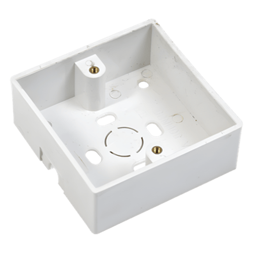 Caja plástica para instalación del botón PRO802B 86 x 86 mm