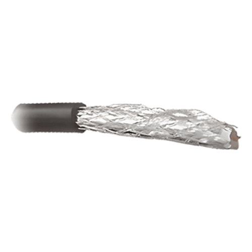 Cable con Blindaje de Cinta de Poliéster Aluminizado y 40% de Malla de Aluminio 95%, Aislante de Polietileno Espumado. Bobina de 500 Metros (1640 Pies) / Intemperie