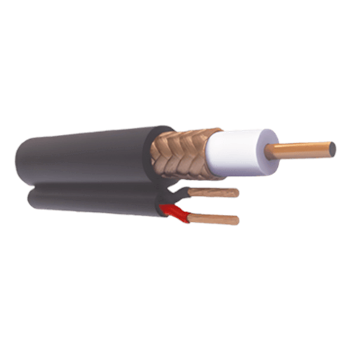 Bobina de 305 Metros (1000 Pies) de Cable RG59 Siamés, Malla de Cobre y Aluminio, CCA, Hecho en México, Optimizado para HD, Para Uso en Intemperie.