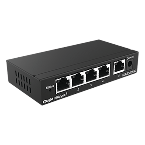 Switch Administrable con 5 puertos Gigabit, gestión gratuita desde la nube