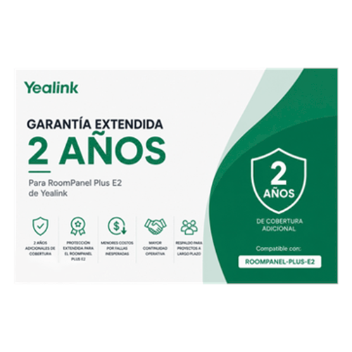 Garantia Extendida de 2 Años para RoomPanel Plus E2 de Yealink