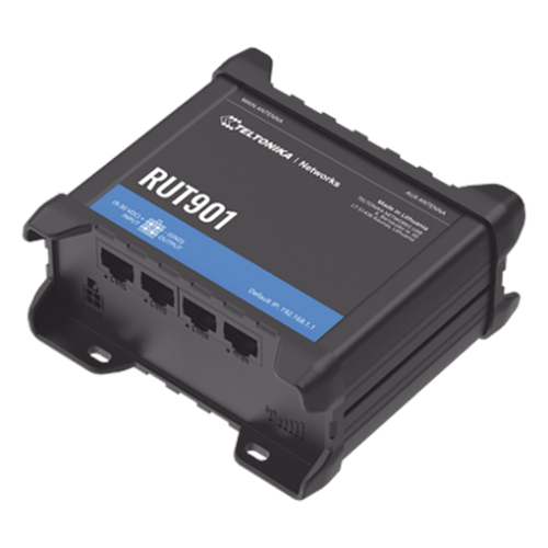 Router Industrial LTE 4G / 150 Mbps Cat 4 / 4 Puertos Ethernet / WiFi 2.4 GHz / Doble SIM / Montaje DIN / -40°C a 75°C