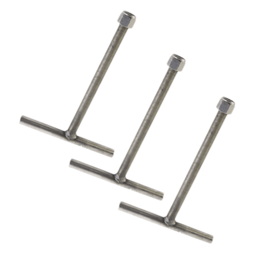 Juego de 3 Anclas con galvanizado por inmersión en caliente. Compatible con SBA60.