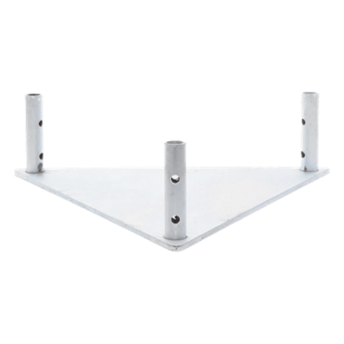 Base Triangular para Tramo STZ45 Galvanizado Electrolítico.