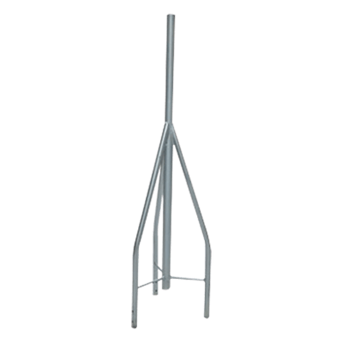 Tramo de Remate / Copete, tubo industrial 1 1/4" con tubo central 2 3/8" (Ced. 30), galvanizado por inmersión en caliente.