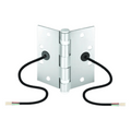Bisagra de Transferencia Eléctrica SD-H412 / 12-24 VAC/VDC / 4 Hilos 28AWG / Acero Resistente a Vandalismo / Transferencia de Energía y Datos / Reemplazo de Bisagra Estándar