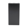 Medio Módulo de Placa Ciega Color Negro / (K105/14)