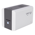 Impresora de Tarjetas Semi- automática SMART21 / Ingreso de Tarjetas Manual/Incluye Ribbon, Software y 100 Tarjetas PVC
