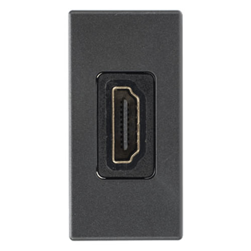 Módulo HDMI Hembra - Hembra Color Grafito / (K129B/14)