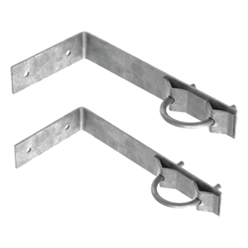 Juego de 2 Herrajes de Pared para Sujeción de Mástil (1-1/4" a 2")