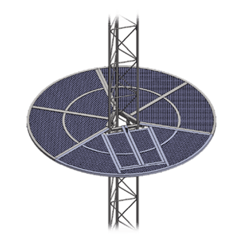 Sistema Anti Escala tipo Sombrilla para Torre STZ30G. Galvanizada por Inmersión en Caliente.