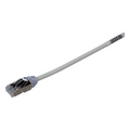 Patch Cord Cat6A, Diametro Reducido 28 AWG, Blindado S/FTP, CM/LS0H, 1 Metro (3.28 Pies), Color Gris
