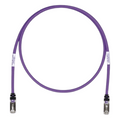 Patch Cord Cat6A, Blindado S/FTP, CM/LS0H, 6.1 Metros (20 Pies), Color Violeta