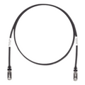 Patch Cord Cat6A, Blindado S/FTP, CM/LS0H, 2.13 Metros (7 Pies), Color Negro