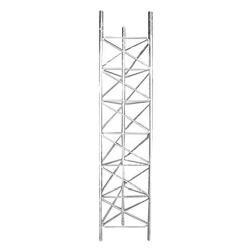 Tramo de Torre de 3 m x 60 cm de Ancho (Tubo 1 1/4" Ced. 40), Galvanizado por Inmersión en Caliente, Hasta 99 m de Elevación.