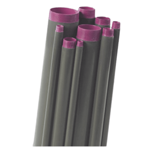 Tubo Conduit rígido de aluminio de 6” (152.4 mm) con recubrimiento de PVC de 3.05 m con cople.
