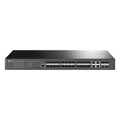 Switch de Fibra Óptica L2+ Omada / 24 puertos SFP 1GE / 4 Puertos Combinados SFP+/RJ45 Gigabit / 2 Puertos Consola RJ45|micro-SUB / Administración Centralizada Omada o Stand-Alone / Compatile con IPv6 / Multicast IGMP