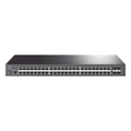 Switch Omada SDN Administrable / 48 puertos Gigabit y 4 puertos SFP+ / Funciones sFlow, QinQ y QoS / Administración centralizada OMADA